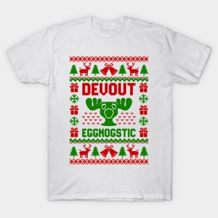 Devout Eggnogstic Funny Christmas T-Shirt T-Shirt